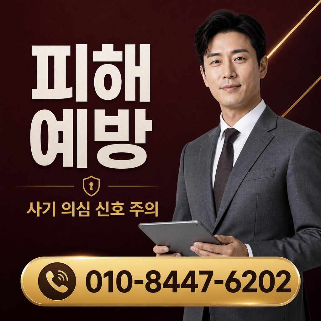 피해 예방 주의사항